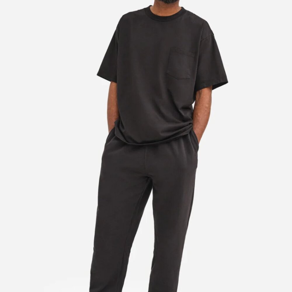 Mate The Label Mens Unisex Organic Fleece Relaxed Fit Sweatpant Size L NWT